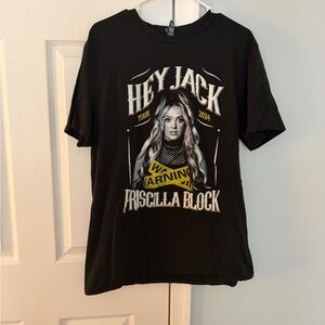 Hey Jack Tour 2024 Priscilla Block Graphic Tee